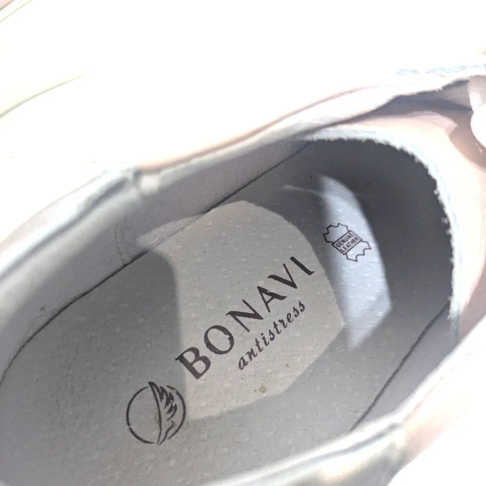Bonavi Lace Up Leather‎ Sneaker Pink Size UK 40 US 9.5
